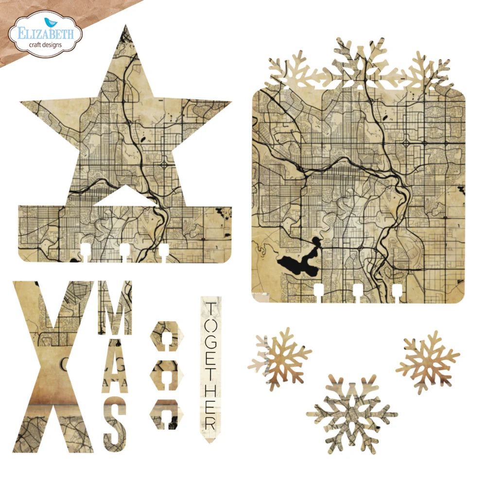 Elizabeth Craft Designs Wintercards Card Lab Metal Die Set